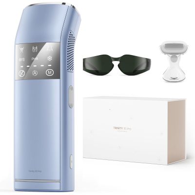 IPL Laser Hair Removal for Women and Men, 27J Quad-Pulse Mode for Ingrown & Coarse Hair, Dual Lights 100W, 35F Ice-Cooling Painless Hair Removal for Sensitive Skin, Body, Face, BikiniBlue