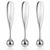 3 PCS Eye Cream Applicator, Stainless Steel Face Massage Stick Tool, Roller Ball Scraper Moisturizer Wand Stick Tools for Women Reducing Depuffer Puffiness Makeup Spatula Eye Massage Tool view 1