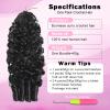 Feather Crochet Human Hair 16 Inch 120g Burmese Curly Crochet Human Hair Knotless Pre-Separated Burmese Curly Human Hair Bundles Extensions Natural Color view 2