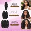 Feather Crochet Human Hair 16 Inch 120g Burmese Curly Crochet Human Hair Knotless Pre-Separated Burmese Curly Human Hair Bundles Extensions Natural Color view 4