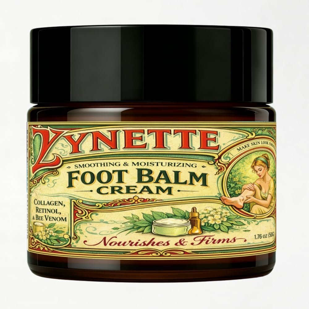 Bee Venom Foot Balm Cream Smoothing Moisturizing Collagen Retinol Deep Hydration Green Gold 1.76 Oz 1 Pack