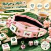 Mahjong Knotted Headband & Hair Ties Set - Sparkling Mahjong & Rhinestone Decorations, Non-Slip Comfort Fit, Funny Perfect for Parties/Travel/Daily Use - Gift for Mahjong Lovers view 2