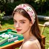 Mahjong Knotted Headband & Hair Ties Set - Sparkling Mahjong & Rhinestone Decorations, Non-Slip Comfort Fit, Funny Perfect for Parties/Travel/Daily Use - Gift for Mahjong Lovers view 3