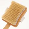 VINTORKY Bamboo Back Scrubber for Shower, Curved Long Handle Bath Back Brush, Body Exfoliator Washer for Bathroom Spa, Shower Scrubber Brush view 3