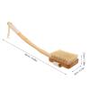 VINTORKY Bamboo Back Scrubber for Shower, Curved Long Handle Bath Back Brush, Body Exfoliator Washer for Bathroom Spa, Shower Scrubber Brush view 4