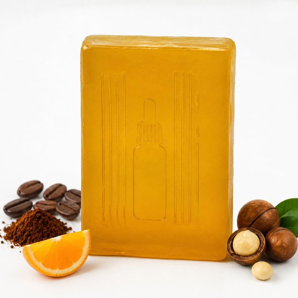 BRANG Caffeine Cleansing Bar for Face & Body Handmade Daily Cleansing Soap 3.53 oz (100 g)