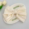 KLFBZAZ Sweet and Versatile Back of the Spring Clip Fresh Satin Cloth Art Bead Chain Hairpin Female view 1