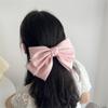KLFBZAZ Sweet and Versatile Back of the Spring Clip Fresh Satin Cloth Art Bead Chain Hairpin Female view 2
