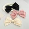 KLFBZAZ Sweet and Versatile Back of the Spring Clip Fresh Satin Cloth Art Bead Chain Hairpin Female view 3