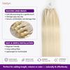 Veslyn Micro Bead Hair Extensions Human Hair Micro Link Extensions Blonde view 3