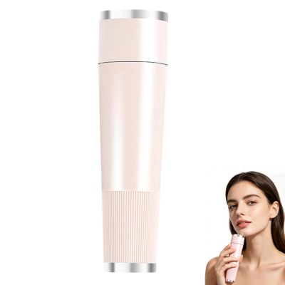 Bloomly Facial Hair Remover, Bloomly Hormonal Hair Remover Pro, Gentle Micro Trimming with Led Light, Portable Design, Painless Electric Face Razor for Coarse Hair (Skin Tone)