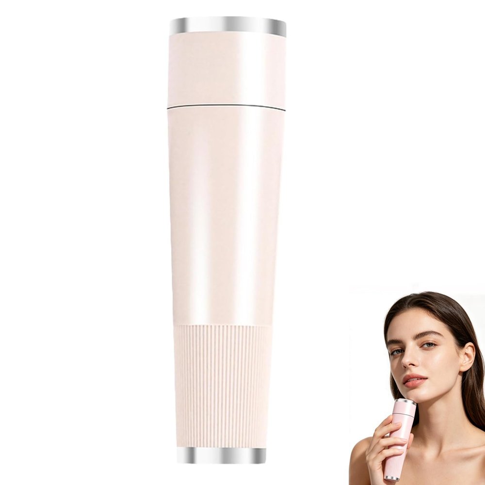 Bloomly Facial Hair Remover, Bloomly Hormonal Hair Remover Pro, Gentle Micro Trimming with Led Light, Portable Design, Painless Electric Face Razor for Coarse Hair (Skin Tone)