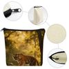 FodPand Tiger Makeup Bag with Sturdy ZipperLinen Material Storage Bag,Large Capacity And Multi-Purpose Cosmetic Bag for Daily Life, Travel, Outings, Business Trips And Other Occasions view 3