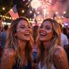 Red White and Blue Body and Hair Sparkle, 2026 New Patriotic Body Glitter Stick for Face and Hair, Sparkling Makeup Accessories for Independence Day Fourth of July Outfits view 3