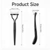 2 PCS Eye Lash Comb, Foldable Eye Eyelash Brush Separator, Mascara Comb Separator with Metal Teeth for Women Makeup Tools, Black view 4