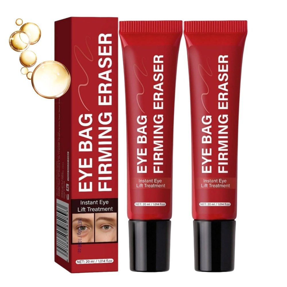 Instant Eye Tightener & Under Eye Cream, Cooling Eye Gel for Puffiness, Under Eye Bags and Fine Lines, Smooth Texture and Refreshed Look for Morning Skincare and Before Makeup (2PC)