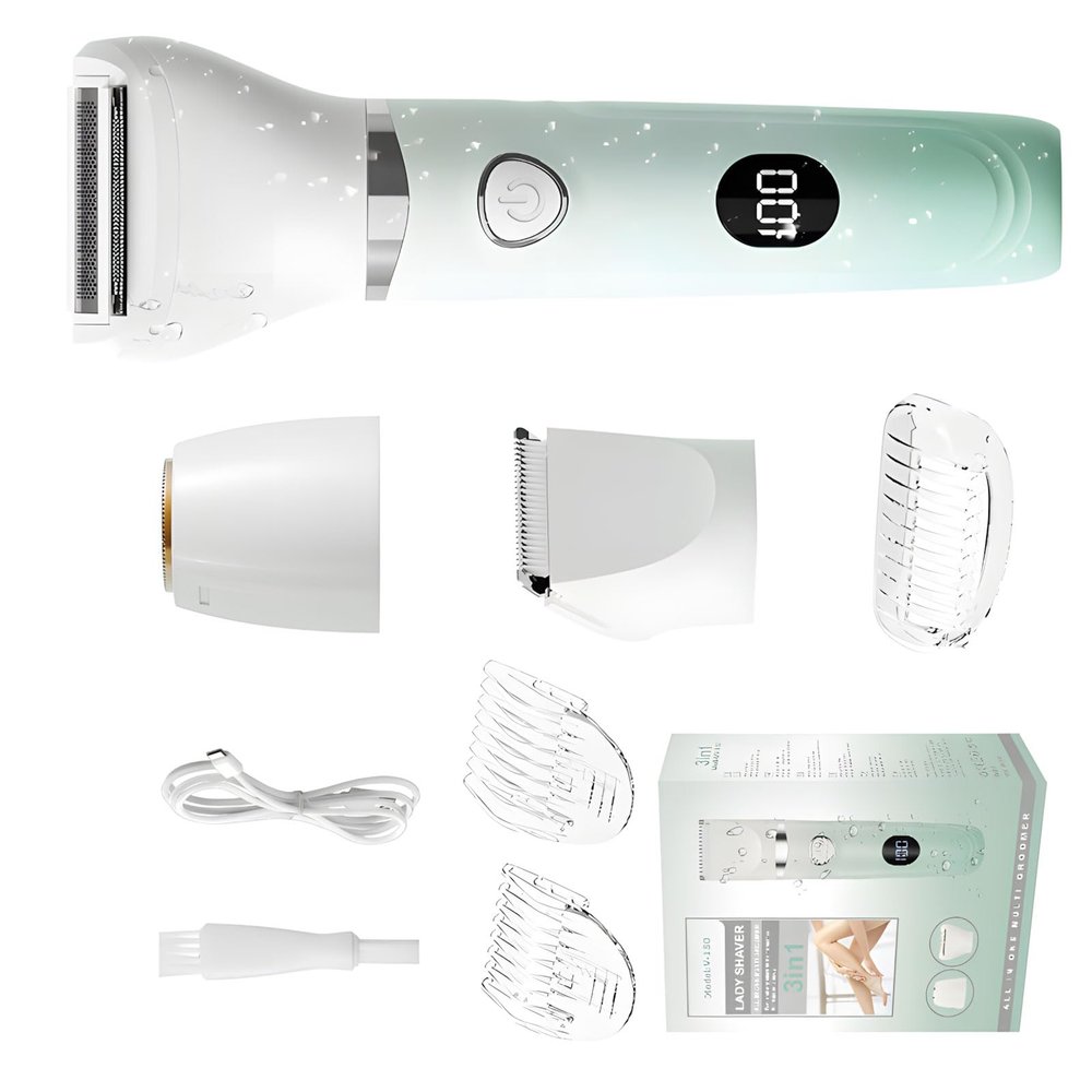 Trimmer for Women 3 In1 Hair Removal Tool for Nose, Face, Underarms, Bikinis Hair Trimmer