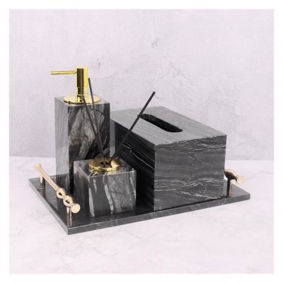 Bathroom Vanity 4-piece Toiletries Set Ceramic for Household Use