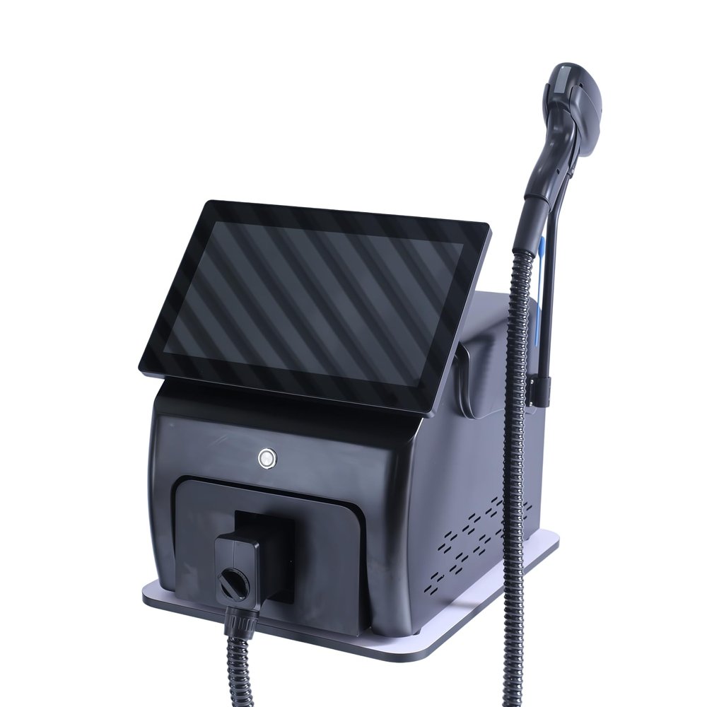 New facial beauty device, professional 755 808 940 1064nm four wavelength hair removal, ice handle soothes the skin
