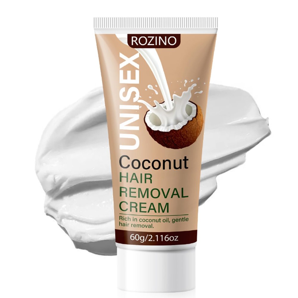 Hair Removal Cream,Gentle Depilatory Cream with Coconut Oil for Face&body