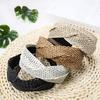 Braided cross headband, versatile wide-brimmed headwear for women view 2
