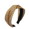 Braided cross headband, versatile wide-brimmed headwear for women view 4