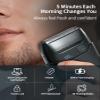 Electric Razor for Men, Foil Shaver with 3 Floating Blades, IPX7 Waterproof Mens Electric Shaver for Face, USB-C Rechargeable Cordless Shaver with LED Display & Travel Lock for Home and Travel view 2