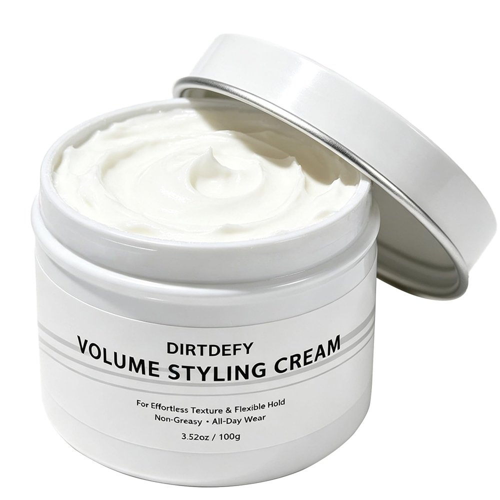 Styling Cream for Men, Volumizing Texture Clay Pomade Medium Hold 3.52 oz