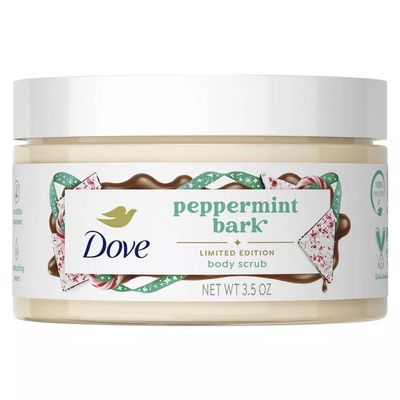 Dove Peppermint Bark Body Scrub 3.5 oz Exfoliating Scrub, Moisturizing & Smoothing Skin Care