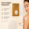 Sun-Free Glow Patch, 7 Pieces Round Micro-Tip Beauty Patches, Peel and Place Body Glow patch fes or Easy Routine Use, No-Mess Self-Tanning Patches Format for Travel, Daily Beauty and On-the-Go Care view 3