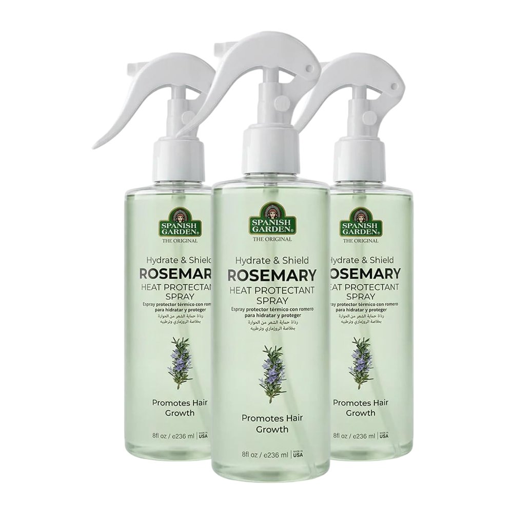 Spanish Garden Rosemary Heat Protectant Spray, Pack of 3