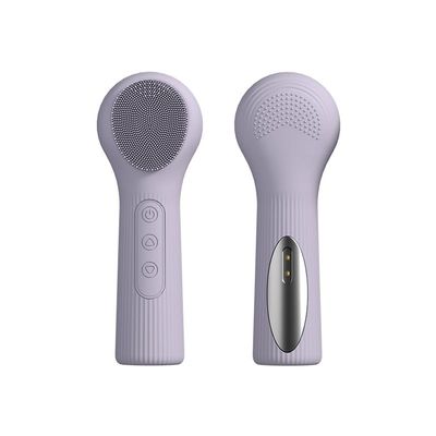 Warm Silicone Facial Cleanser, Heated Facial Brush, Pore Cleaning Facial Cleanser, Multifunctional Waterproof Facial Cleanser Brush