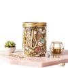 Mystery Jewelry Jar for Women 50Pcs Surprise Gift Box Set with Necklace, Earrings, Rings, Bracelet, Brooch, Hair Clips Birthday Valentines Day Gift for Her, Family & Friends (Silvery20) view 1