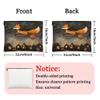 Fanciful Fox Makeup Bag, Nighttime Broomstick Cosmetic Travel Pouch for Women, Portable Canvas Zipper Organizer 7x9 Inch view 4