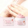 Sakura Strawberry Salted Body Scrub Cream, 3.53oz Exfoliating Moisturizing Body Polish with Natural Fruit & Floral Extract, Gentle Scrub for Soft, RefinedLooking Skin view 2