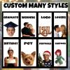 Custom Temporary Tattoos Bulk 100 pcs, Personalized Temporary Tattoos Photo and Text, Waterproof Fake Tattoos Set, Funny Temporary Tattoo for Parties, Weddings, Events (4 * 6 IN) view 2