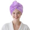 AGKXHDEC 1 Pack Single Layer Purple Microfiber Hair Drying Towel Wrap for Women, Hair Turbans Towel for Wet Hair,Turbie Twist Hair Towels (Purple Color - Single Layer) view 1
