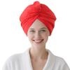 AGKXHDEC 1 Pack Single Layer Red Microfiber Hair Drying Towel Wrap for Women, Hair Turbans Towel for Wet Hair,Turbie Twist Hair Towels (Red Color- Single Layer) view 1
