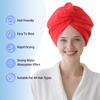 AGKXHDEC 1 Pack Single Layer Red Microfiber Hair Drying Towel Wrap for Women, Hair Turbans Towel for Wet Hair,Turbie Twist Hair Towels (Red Color- Single Layer) view 2