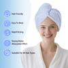 AGKXHDEC 1 Pack Single Layer Light Blue Microfiber Hair Drying Towel Wrap for Women, Hair Turbans Towel for Wet Hair,Turbie Twist Hair Towels (Light Blue Color - Single Layer) view 2