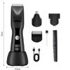 Portable Electric Ear Nose Hair Trimmer, Rechargeable Body Hair Shaver with Digital Display, Adjustable Speeds view 3