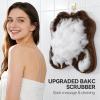 OZNER Silicone Shower Foot Scrubber Mat with Non-Slip Suction Cups (Brown) view 4