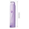 2-in-1 Electric Women's Shaver & Trimmer, Waterproof Portable Cordless Hair Removal Tool for Face, Body, Bikini (Purple) view 2