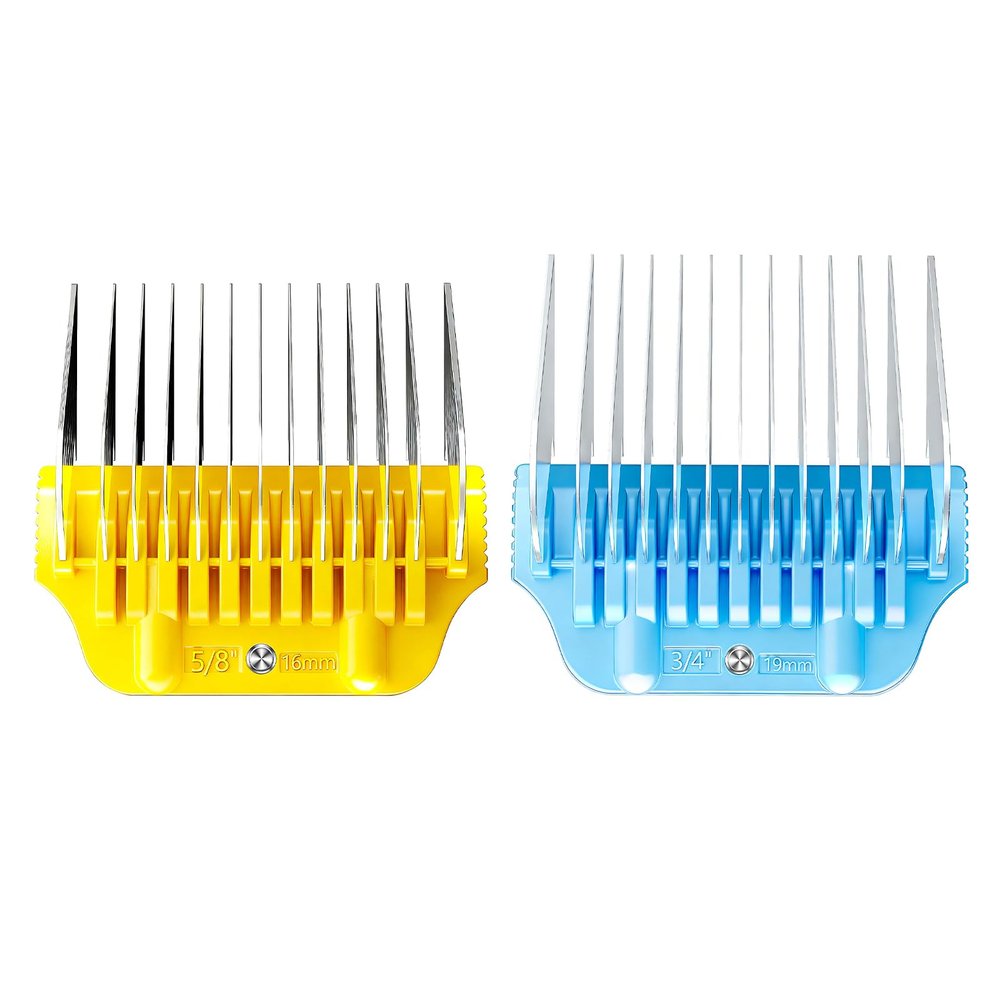 2-Pack 16mm 5/8in 19mm 3/4in Guide Combs for Hair Clippers