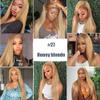 #27 Blonde Straight Clip in Hair Extensions,28 Inch Soft Real Human Hair,Honey Blonde Straight Clip ins 120g 7pcs Per,Brazilian Remy Color #27 Human Hair Extensions. view 2