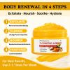 Amococo 6Packs Turmeric Lemon Body Scrub, Deep Cleansing Exfoliator with Armpit Detox & Moisturization, 4.23oz*6 view 3