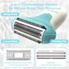 Lichilab Painless Women's Electric Razor & Bikini Trimmer - Waterproof Cordless Foil Shaver for Body,Legs,Underarms & Bikini Line,Wet/Dry TikTok Viral Hair Removal,Green/IB6 view 4