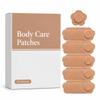 Castor Oil Pack Wrap, 50 Count Disposable Flower Shaped Absorbent Castor Oil Patches, Self-Adhesive Body Care Patches, for Abdomen, Back and Neck, Oil Not Included (FLOWER-NUDE-50CT) view 1