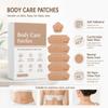 Castor Oil Pack Wrap, 50 Count Disposable Flower Shaped Absorbent Castor Oil Patches, Self-Adhesive Body Care Patches, for Abdomen, Back and Neck, Oil Not Included (FLOWER-NUDE-50CT) view 2