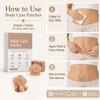 Castor Oil Pack Wrap, 50 Count Disposable Flower Shaped Absorbent Castor Oil Patches, Self-Adhesive Body Care Patches, for Abdomen, Back and Neck, Oil Not Included (FLOWER-NUDE-50CT) view 3